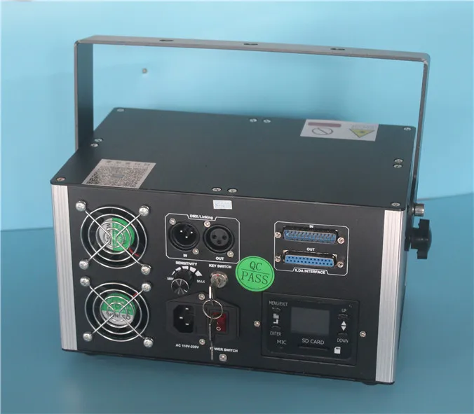 Полноцветный лазерный мини светильник 2 5 Вт RGB с SD картой анимацией TTL модуляцией