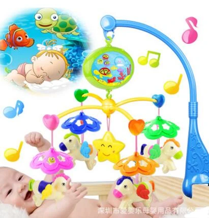 Hochet Bebe Jouets Forme Carrousel Rotatif Musical Loisirs Sol Bebe Mobile Musical Lit Cloche Avec 125 De Musique Pour 0 12 Mois Aliexpress