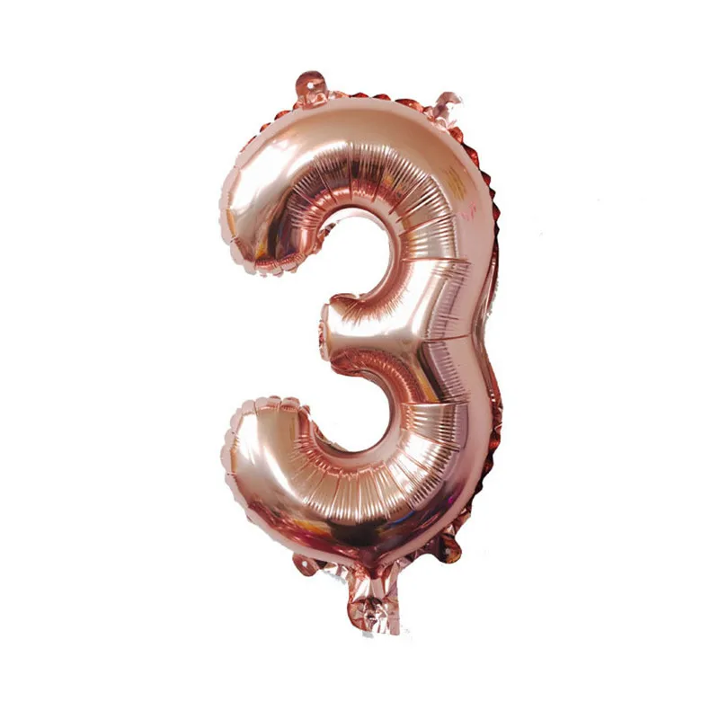 Nicro надувные шары с цифрами из розового золота, 16 дюймов, с цифрой, с днем рождения, свадьбы, Рождества, вечерние украшения, товары для мероприятий# Bal08