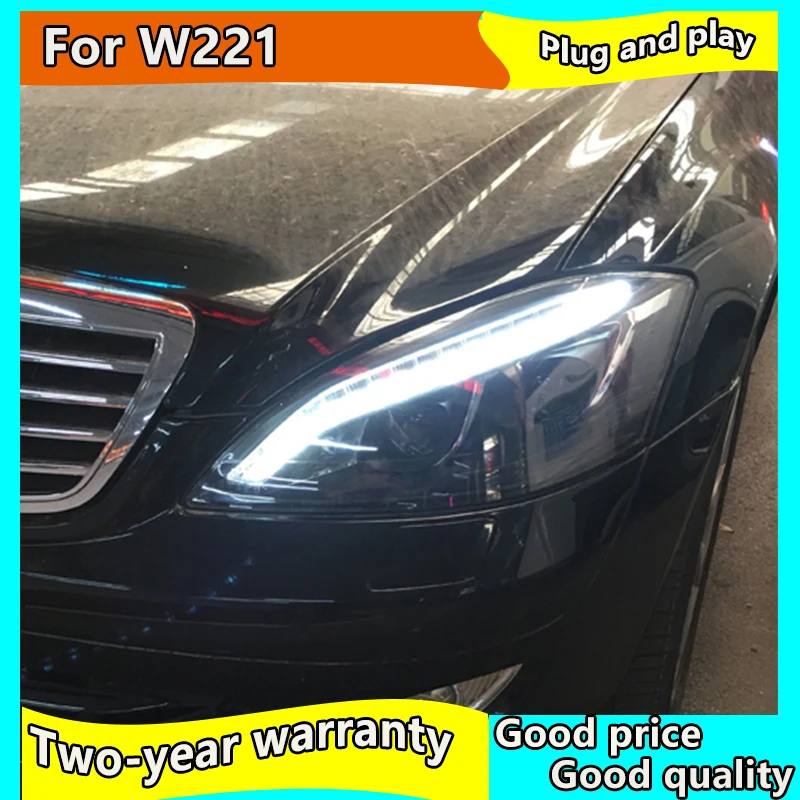 Передняя фара для фар W221 2006 2009 S300 S400 светодиодный ная Автомобильная DRL Hid