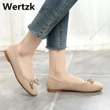 Женская обувь на плоской подошве Демисезонный с милым бантом водонепроницаемые Мокасины женские серые туфли на плоской подошве без застежки женские балетки Туфли без каблуков Zapatos mujer S214