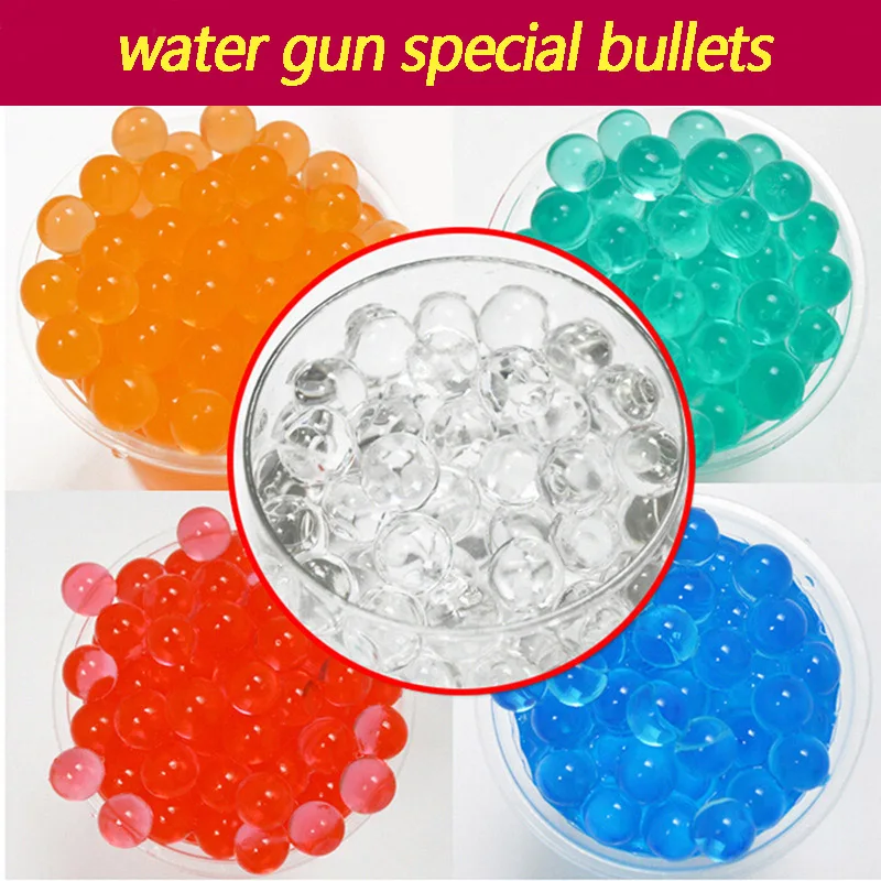 9 11mm 10000pcs/bag Gun Bullet Colored Orbeez Soft Crystal Water