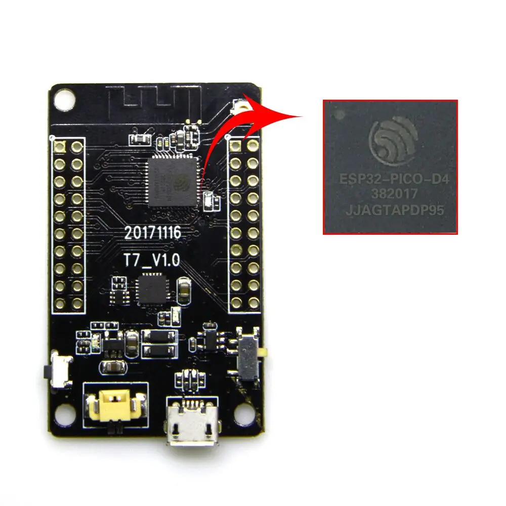 

TTGO T7 ESP32 Module PICO-D4 4MB SPI Flash development board