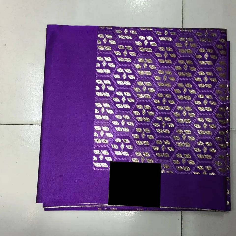 

LXLX-14-2 Latest african wedding headtie fabric,Purple nigeria gele headtie 5 colors available for wedding