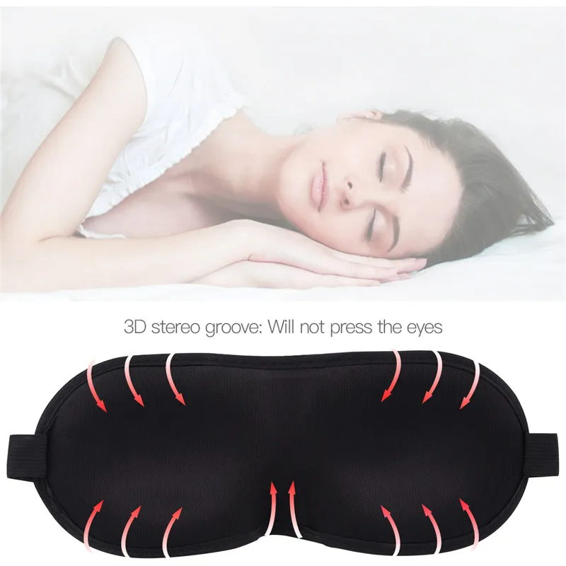 

High Quality Eye Patch Breathable Blindfold Shield Smooth Eye Shading Cover Nap Night 3D Sleeping Masks P49