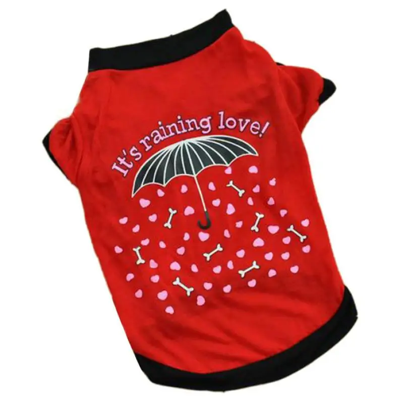 

Pet Dog Clothes Rain Pattern Summer Pet Puppy T Shirt Small Dog Cat Clothing Vest Mascotas Ropa Perros #15
