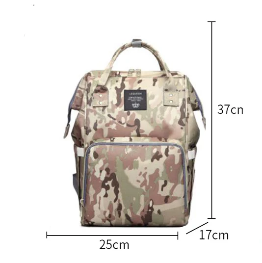 Рюкзак для мамы, сумка для детских подгузников, модная сумка для мам, сумка для мам, брендовый рюкзак для мамы с единорогом, пеленальные мешки для питомника - Цвет: Light