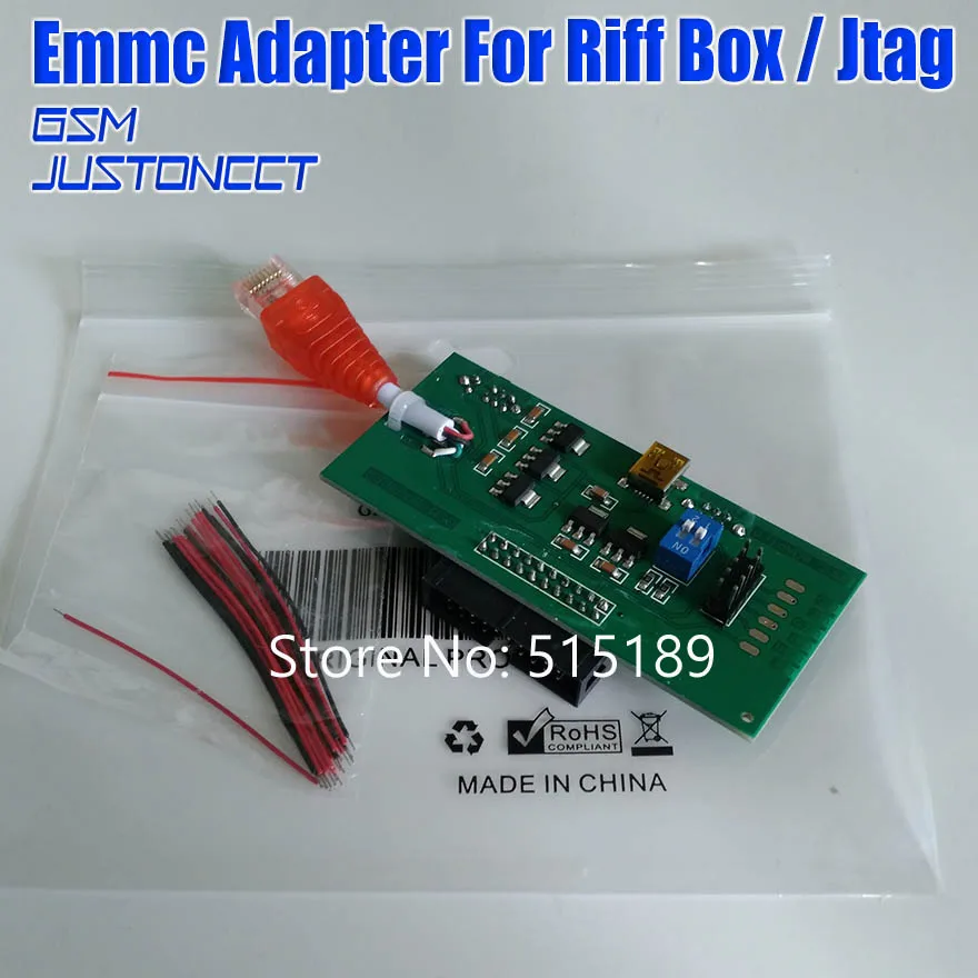 Выполнять работу без изменения адаптера EMMC для Riff BOX jtag