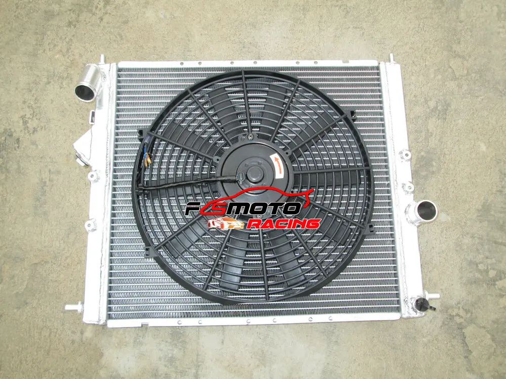 Radiatore In Alluminio Pieno + Ventola Racing Per Renault Clio 16S / Williams Mt 1993-1996 93 94 95 1.8L/2.0L 16V F7R