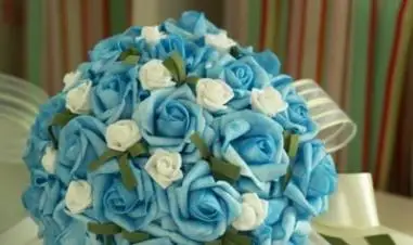 ГОРЯЧАЯ искусственная лента модель шелк Белый Крем белая роза Свадебный букет стежка Свадебные букеты элегантный жемчуг Невесты - Цвет: 012