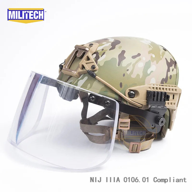 MILITECH Multicam Airframe CP Air Frame Vent NIJ IIIA 3A пуленепробиваемый шлем козырек Набор баллистический Шлем Щит пуленепробиваемая маска