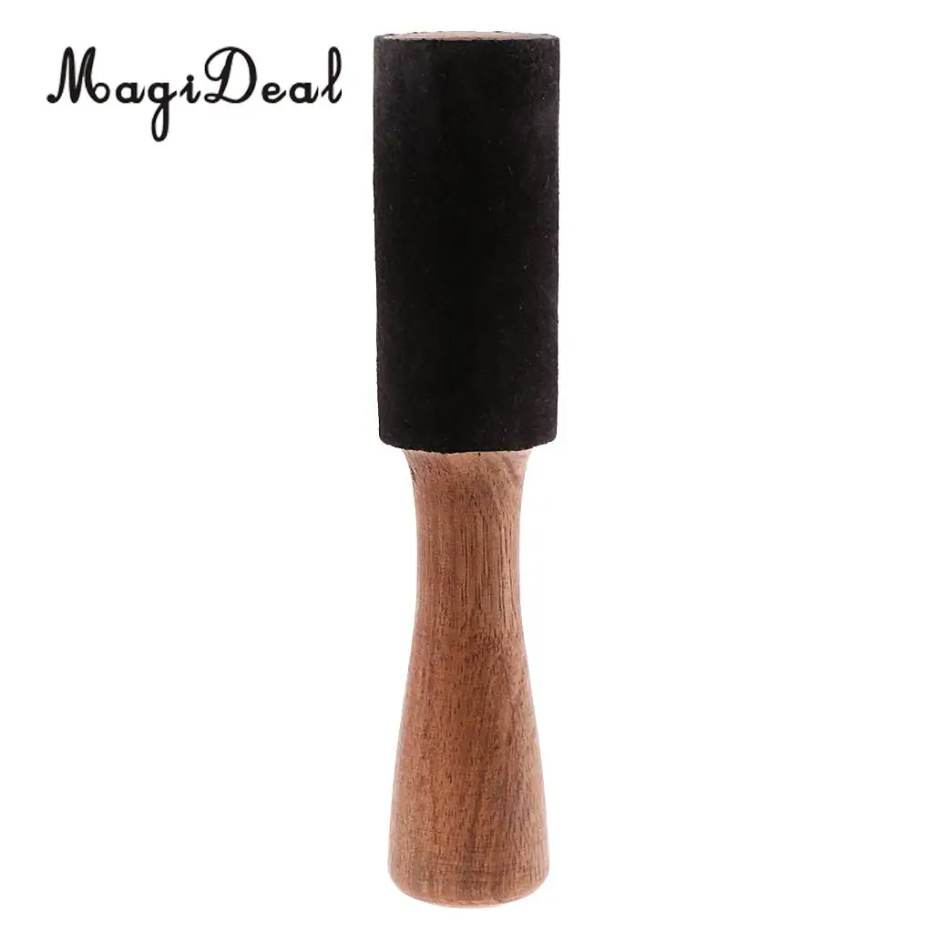 Tibetan Buddhism Singing Bowl Mallet Wood   w/ Leather Head for Relax Yoga Art Crafts