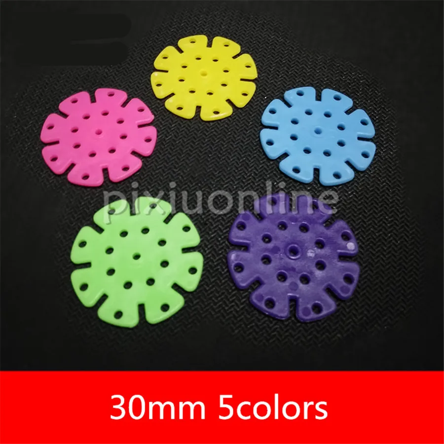 6pcs/lot K960b 5colors Choose OD 30mm Multi-hole Round Plastic Sheet Maker Use Free Shipping Russia