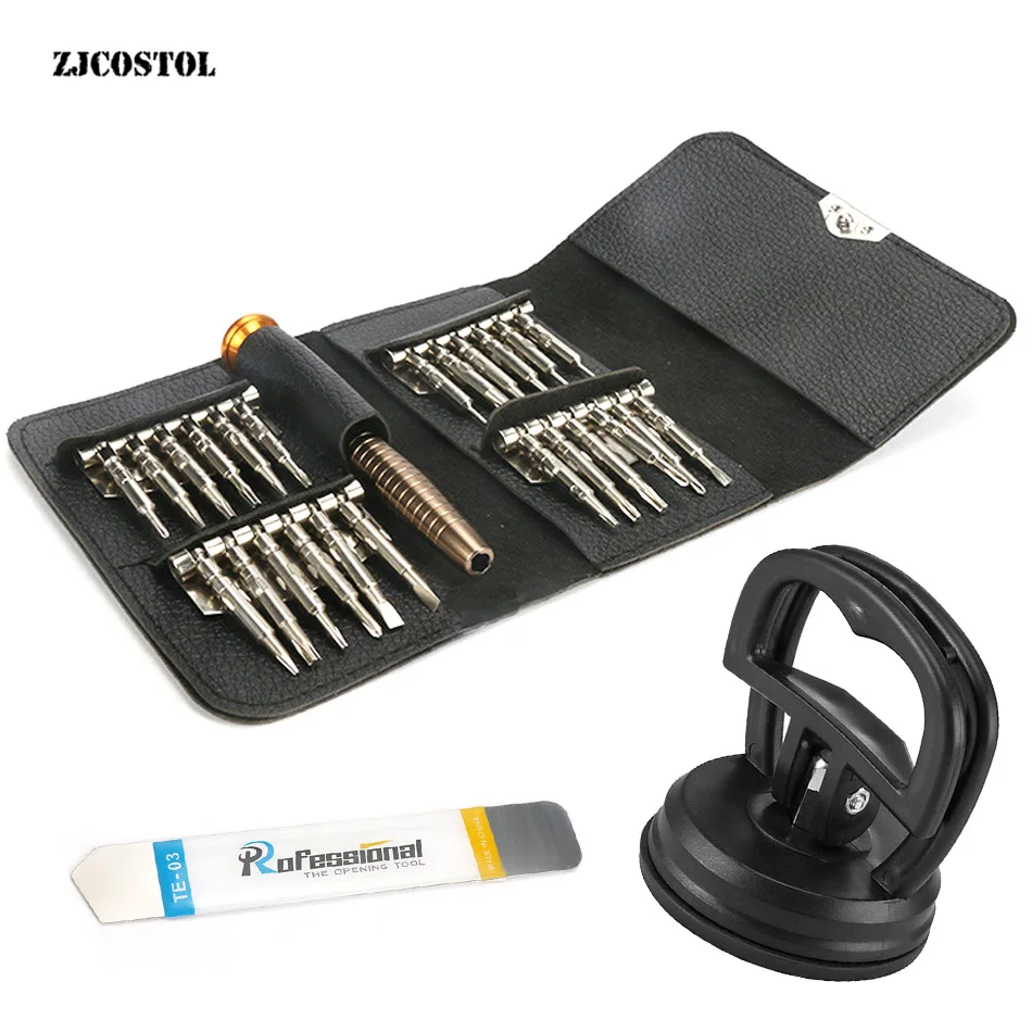 ZJCOSTOL 25 In 1 Torx Screwdriver Sets Multifunctional Mobile Phone Repair Tool Screen Suction Cup Hand Tools Pry Open Tools