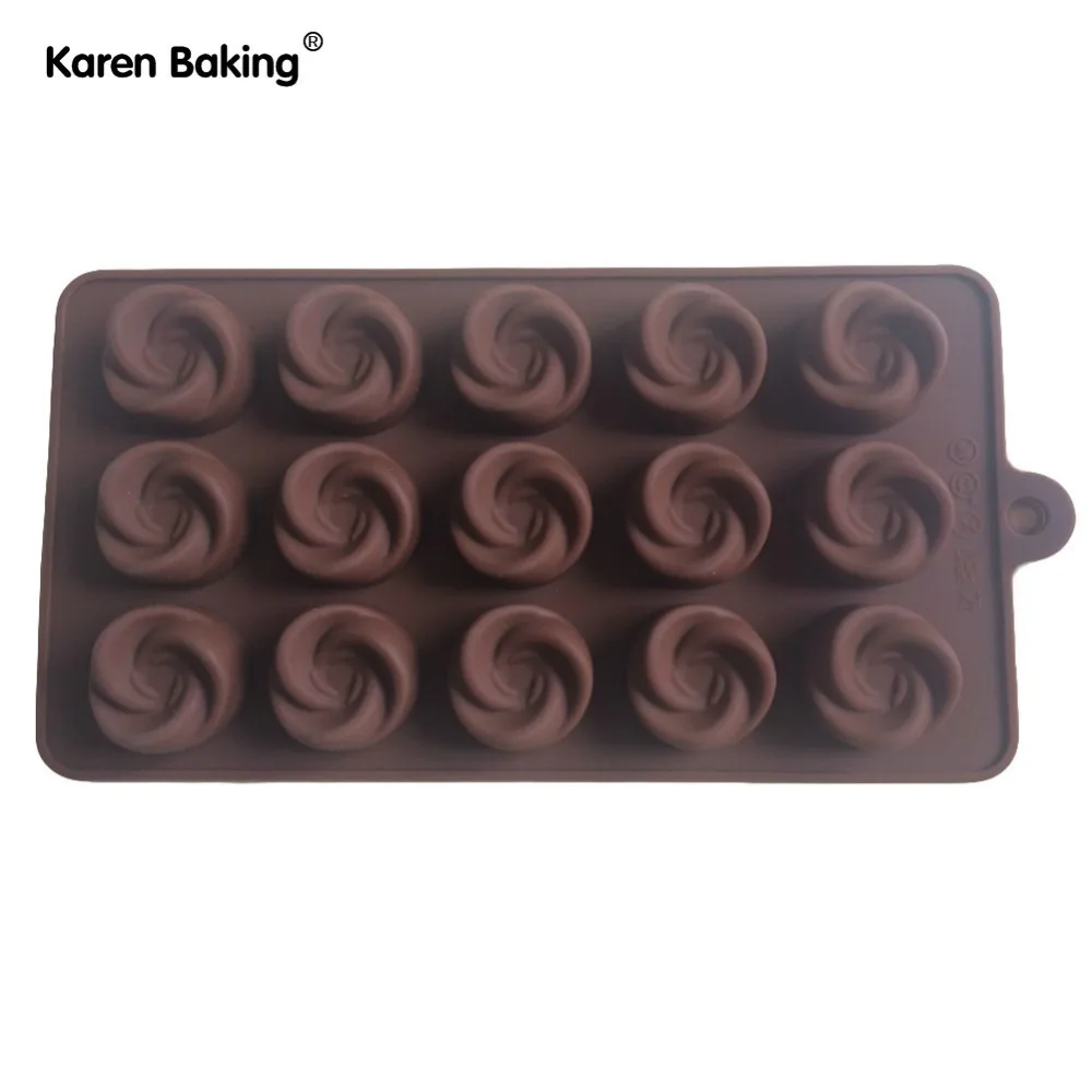 1PCS New Arrival silicone Rose shape cake Chocolate Mold Jelly Mold