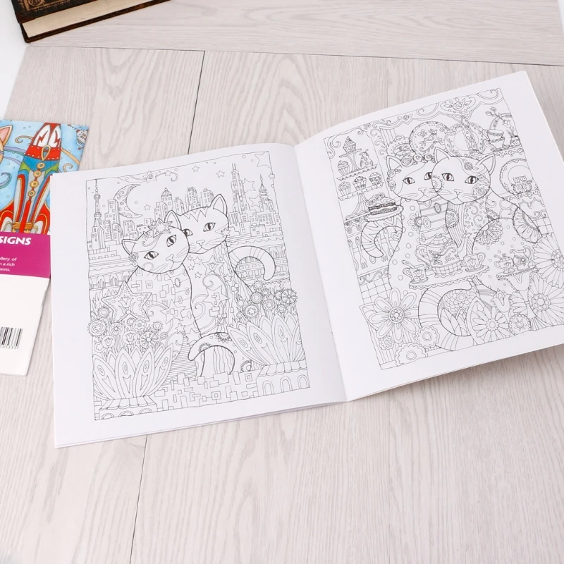 24 Pages Creative Cat Coloring Book Kill Time Painting Drawing Book For Children Coloring Book 24 Pages Creative Cat Coloring Book Kill Time Painting Drawing Book For Children Coloring Book