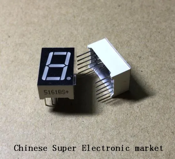 

10PCS Common Anode 1Bit Digital Tube 7 segment 0.56" Red LED Display