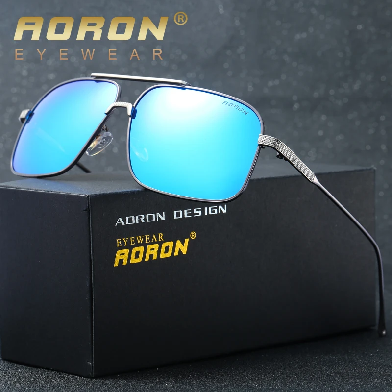 

AORON Classic Fashion Polarized Men's Sunglasses Reflective Coating Lens Eyewear Accessories Sun Glasses For Men/Women A384