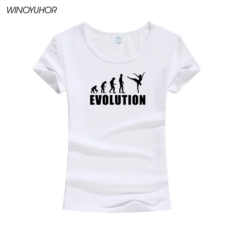 Evolution Of Ballet Dancer Tee Women Summer Funny Short Sleeve Female Tops Fashion Casual T Shirt Brand Clothing Evolution Of Ballet Dancer Tee Women Summer Funny Short Sleeve Female Tops Fashion Casual T Shirt Brand Clothing