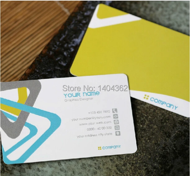 Full Color Frosted both face Printing PVC Plastic Business Card