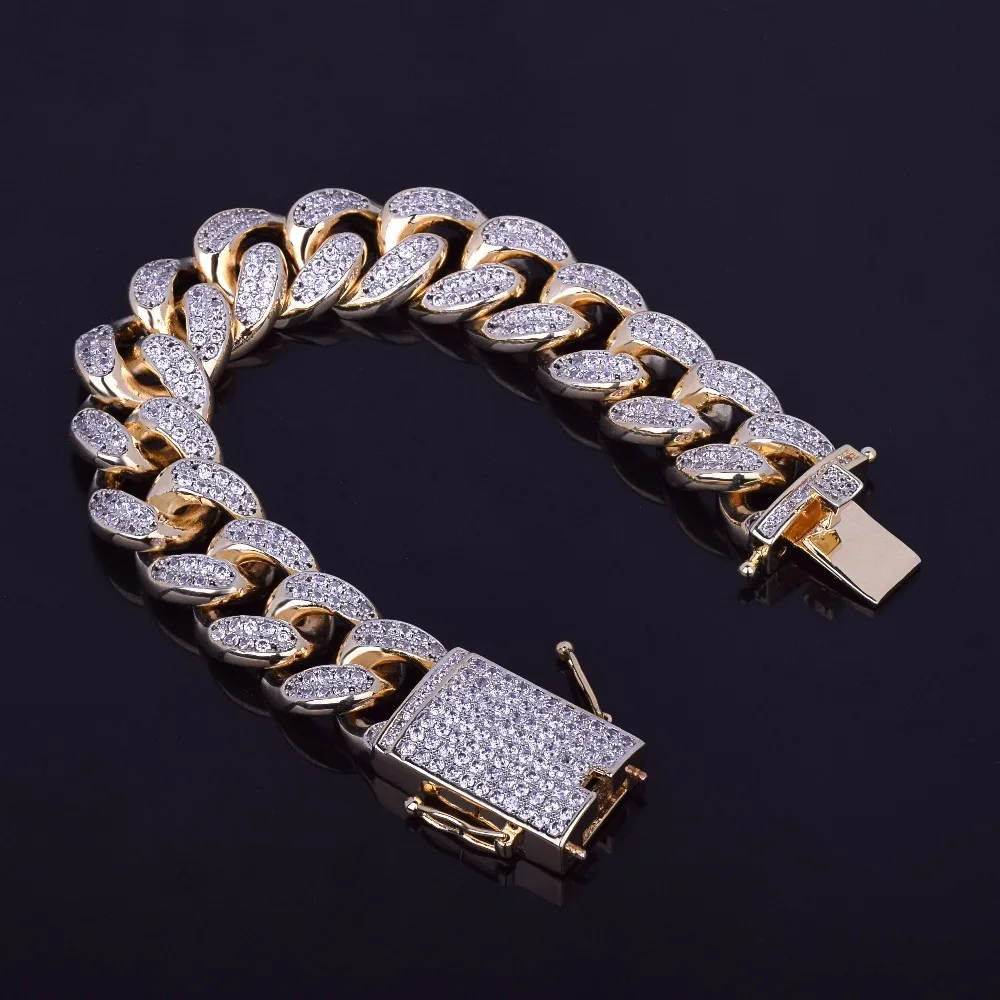 Bubble Letter Cuban Link Bracelet For Men Real Gold Plated Hip Hop Bubble Letter Cuban Link Bracelet For Men Real Gold Plated Hip Hop