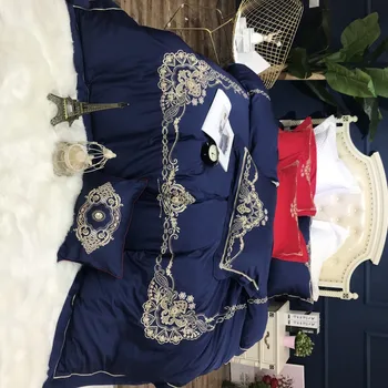 

2018 Egyptian cotton Bed Duvet Cover Set Luxury European Comforter Bedding Sets Embroidery Bedding Set King Size