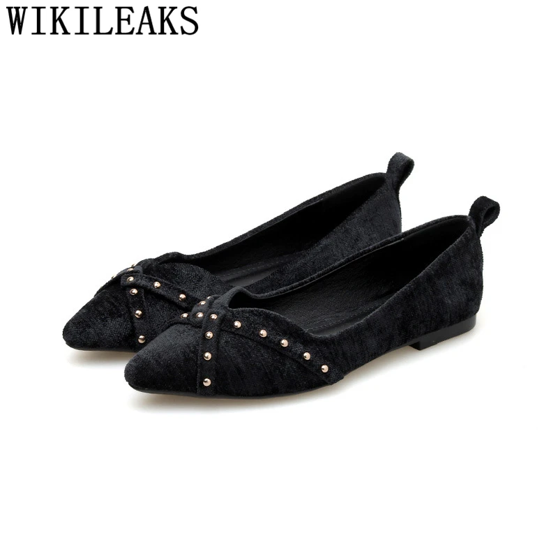wide fit black flats