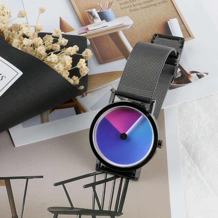 Unique Creative Rotation Women Watches 2017 Top Luxury Fashion ladies Aurora Quartz Wristwatch Stainless Steel Relogio Feminino (9)