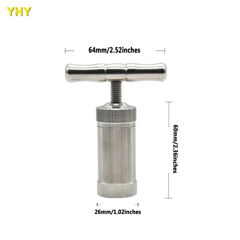 Stainless alloy Pollen Press Compressor herb tobacco pollen tobacco grinder08