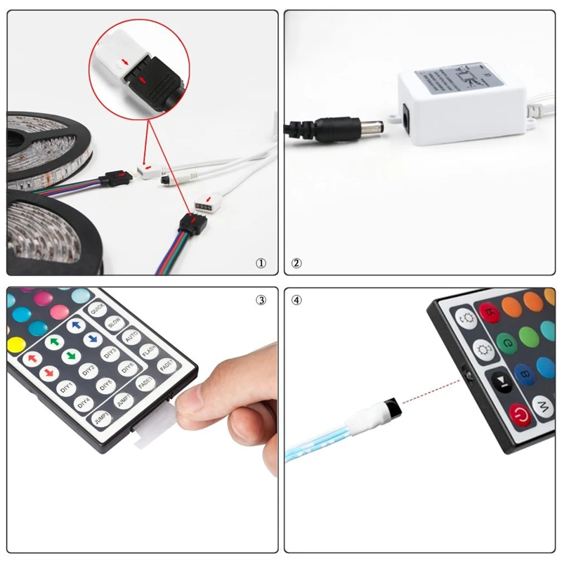 Светодиодный светильник RGB водонепроницаемый ночник 5 м/10 м SMD 5050 44key пульт