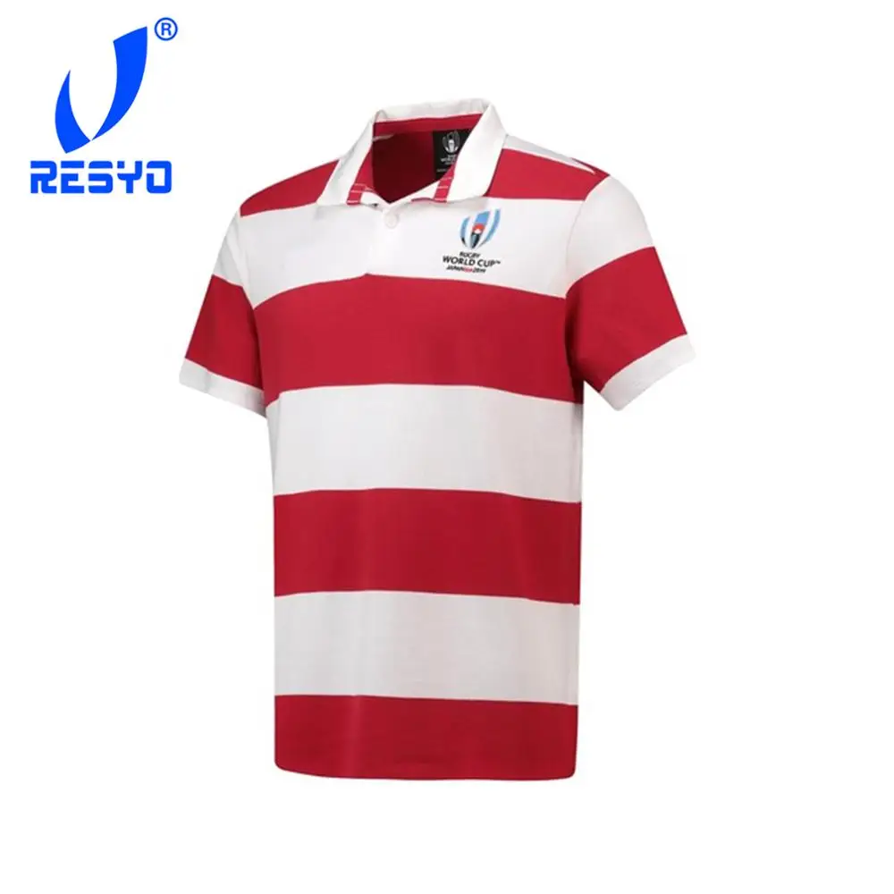 RESYO ل كأس العالم 2019 اليابان جمع قميص الرجبي جيرسي الرياضة التدريب قميص شحن مجاني