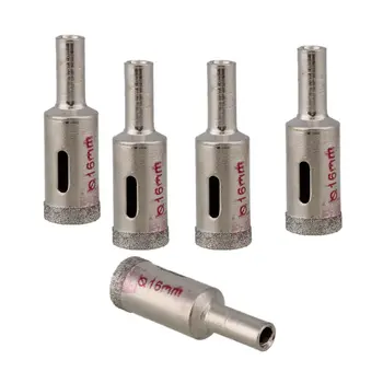 

16mm Diamond Coated Core Hole Saw Cutter Tile Ceramic Porcelain Glass Drills Pack of 2
