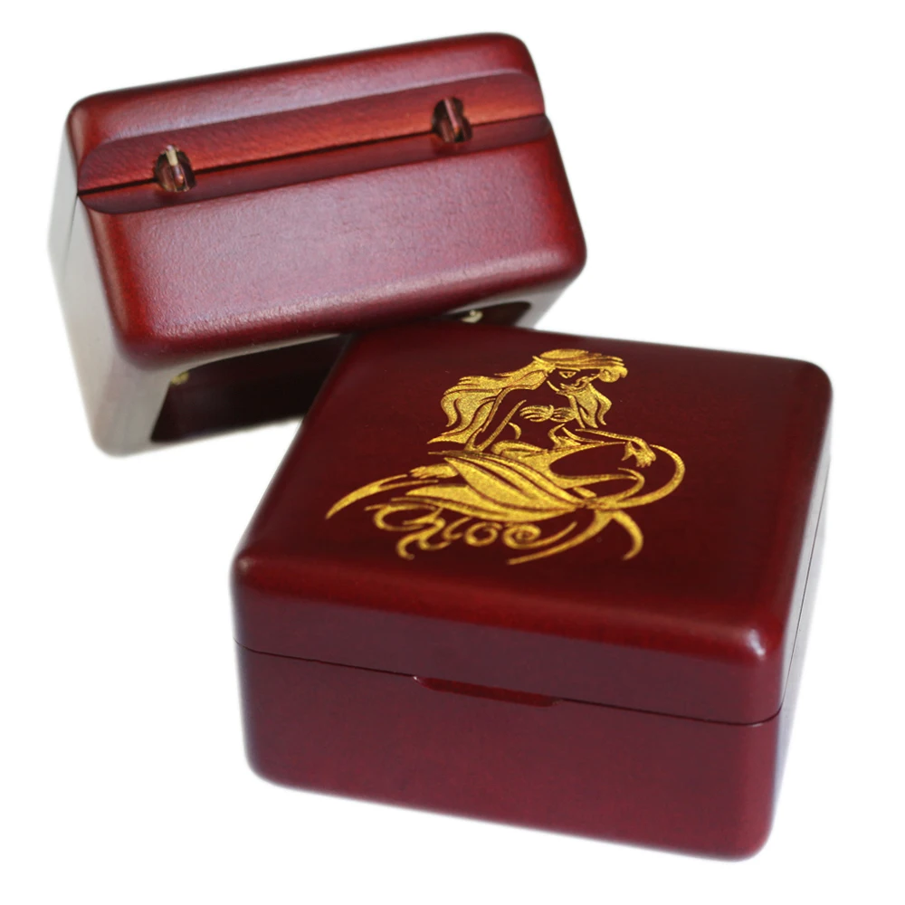 Caja de música de La Sirenita de madera hecha a mano de Sinzyo regalo de cumpleaños para Navidad/Cumpleaños/cajas de regalo del Día de San Valentín