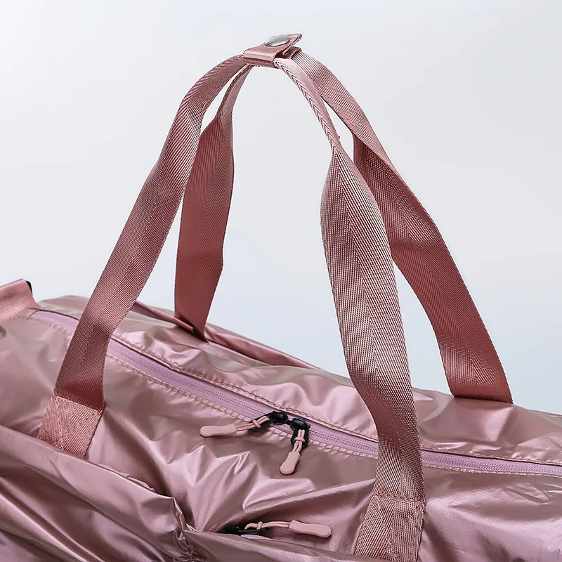 Розовый водонепроницаемый Оксфорд пляжный фитнес-мешок для женщин Путешествия Спорт Йога вещевой мешок Сухой Влажной разделения плавать Портативный Ручной Багаж обувь сумка