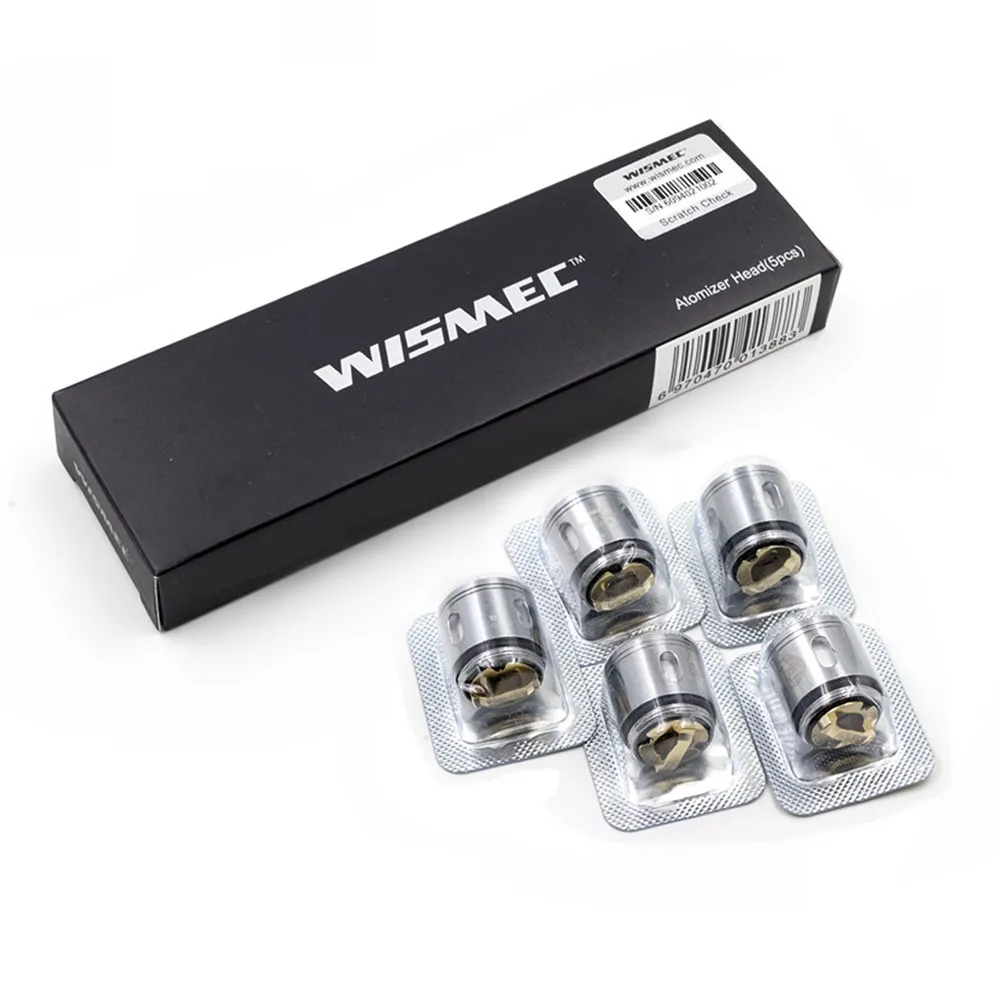 WISMEC WM Головка Катушки WM01 один 0.4ohm WM02 двойной 0.15ohm WM03 тройной 0.2ohm катушки гном King/GNOME/гном Evo распылительная катушка