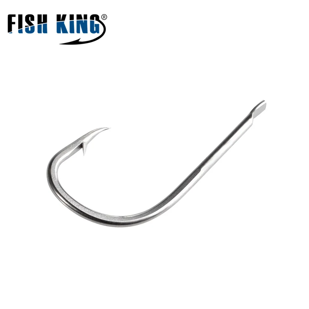 FISH KING рыболовный крючок из высокоуглеродистой стали 20 шт./лот Размер 5/0 # 7 длина