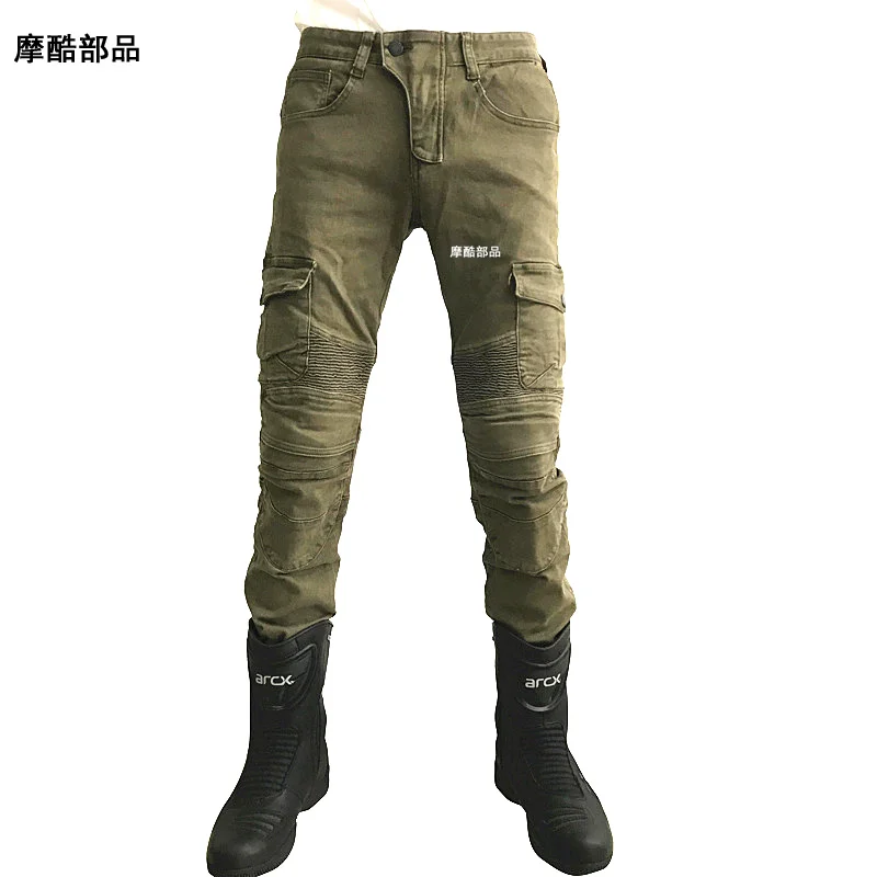 Оригинальные мотоциклетные внедорожные джинсы/мотоциклетные брюки/рыцарские штаны, мотоциклетная одежда с защитой