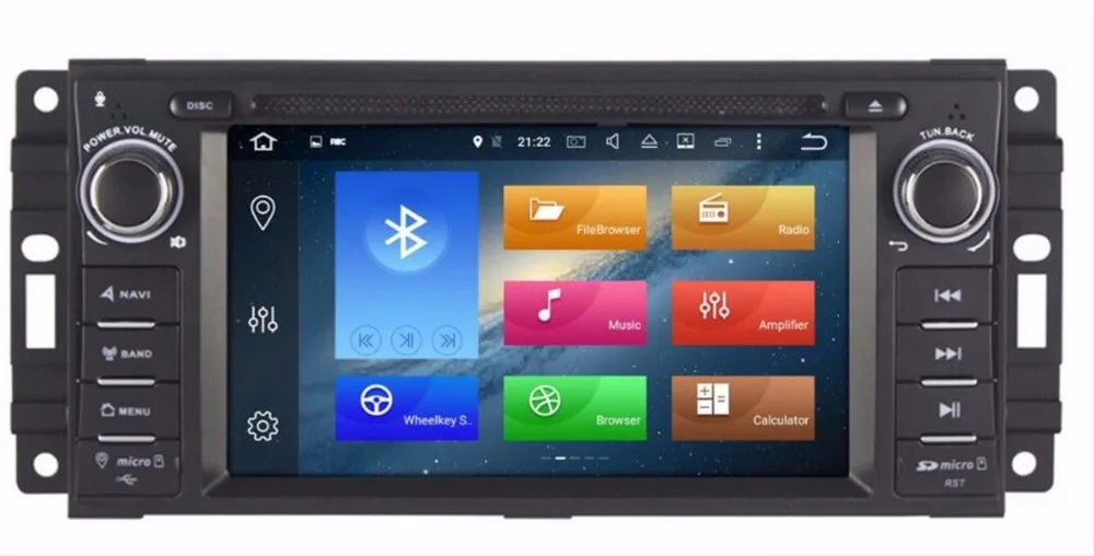 Top 2 din Auto Radio Android 8.0 Car DVD Player For Chrysler 300c jeep Compass/Dodge/RAM/Grand Cherokee Wrangle GPS Navi Head Unit 2