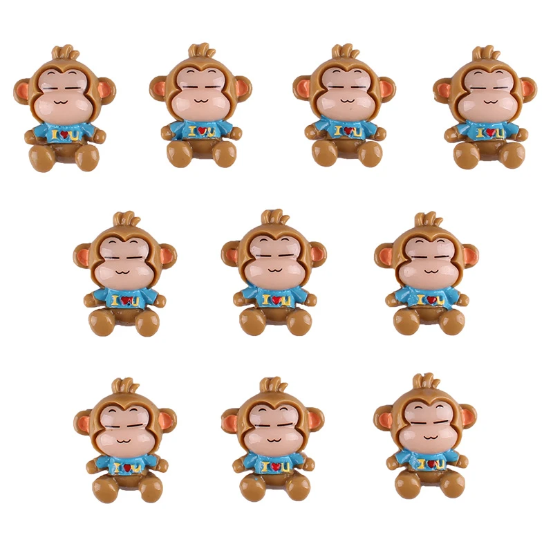 50 Encantador mono espalda resina Scrapbooking adorno Flatback Charms cabacones|cabachon| - AliExpress