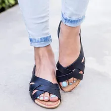 Женские летние сандалии в римском стиле; Пляжные Шлепанцы из пеньковой веревки на плоской подошве для студентов; сандалии с открытым носком; обувь