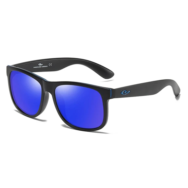 HGE-H Summer New Style Polarized Sunglasses Men Women Fashion Square Sun Glasses Travel UV Goggles Alloy Hinges Are Durable KD23 - Цвет линз: C7 Dark blue Mirror