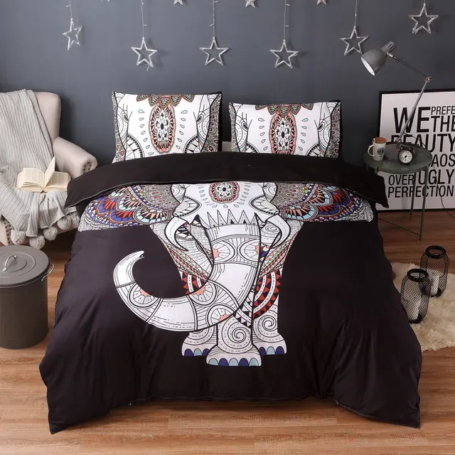 Special Offers FAMIFUN Exotic Duvet Cover with Matching Pillow Shams Elephant Bedding Sets Bohemia Exotic Design Bed Cover Set Special Offers FAMIFUN Exotic Duvet Cover with Matching Pillow Shams Elephant Bedding Sets Bohemia Exotic Design Bed Cover Set