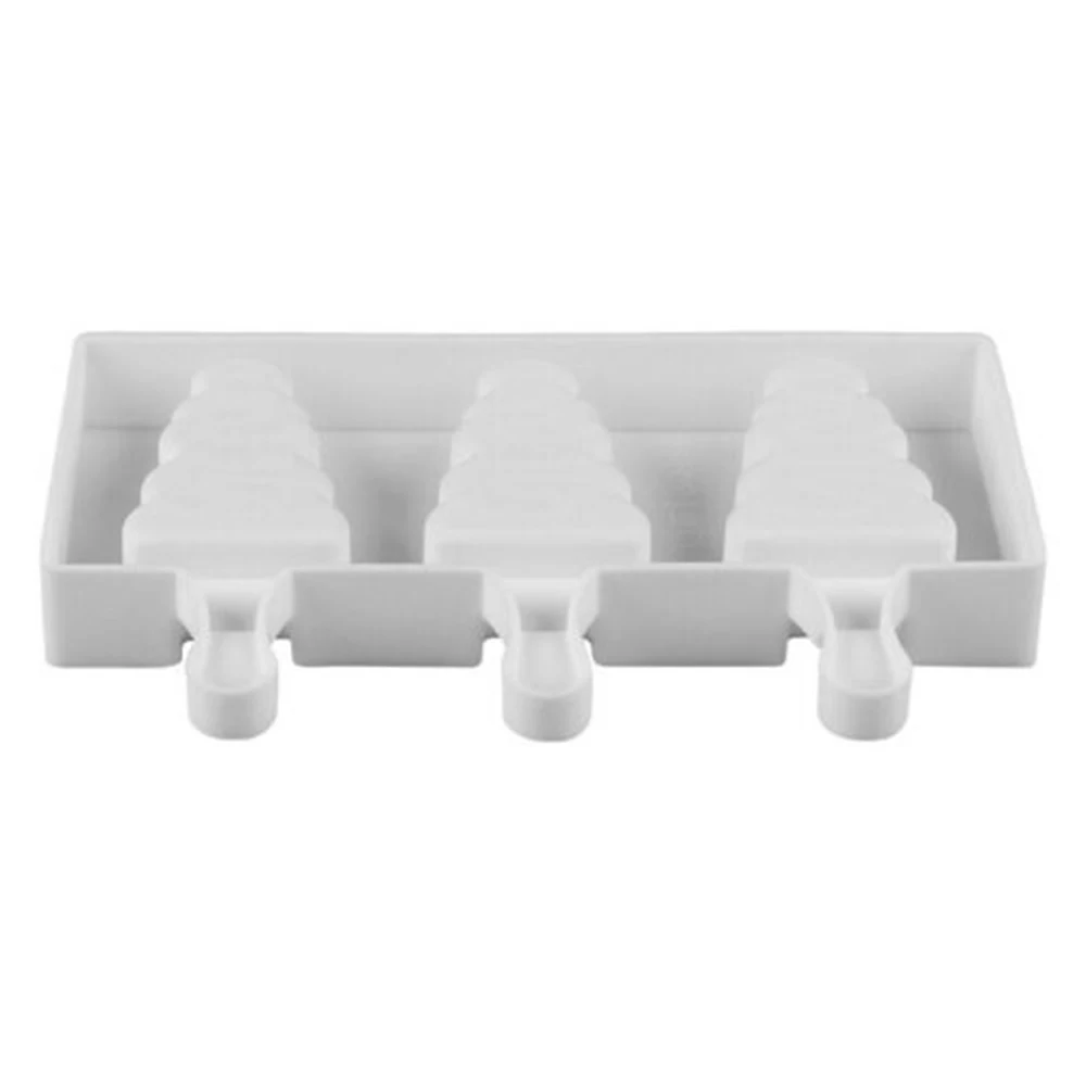 CHristmas Tree Food Mold 3 Cavity Popsicle Silicone Molds DIY Ice Cream Mould Cube Makers With Popsicle Sticks Children Summer