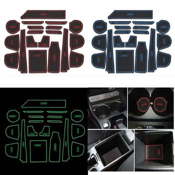 

For Honda City 2015 High Profile anti slip door mats carpets Interior Door Cup decoration city car styling accesorries 19pcs