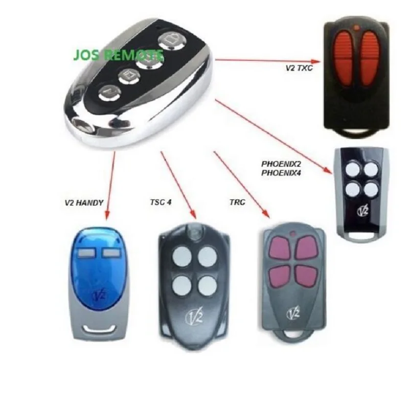 

2pcs V2 PHOENIX 2 433.92 MHz Rolling Code replacement remote control duplicator free shipping garage door remote