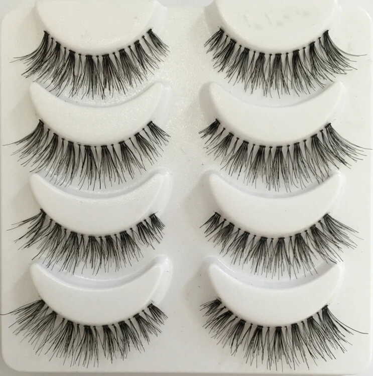 

Wholesale Eyelashes 100% Real Human Hair Lashes Hand Made Full Strip False Eyelashes Makeup Beauty 400 Pair eye lashes
