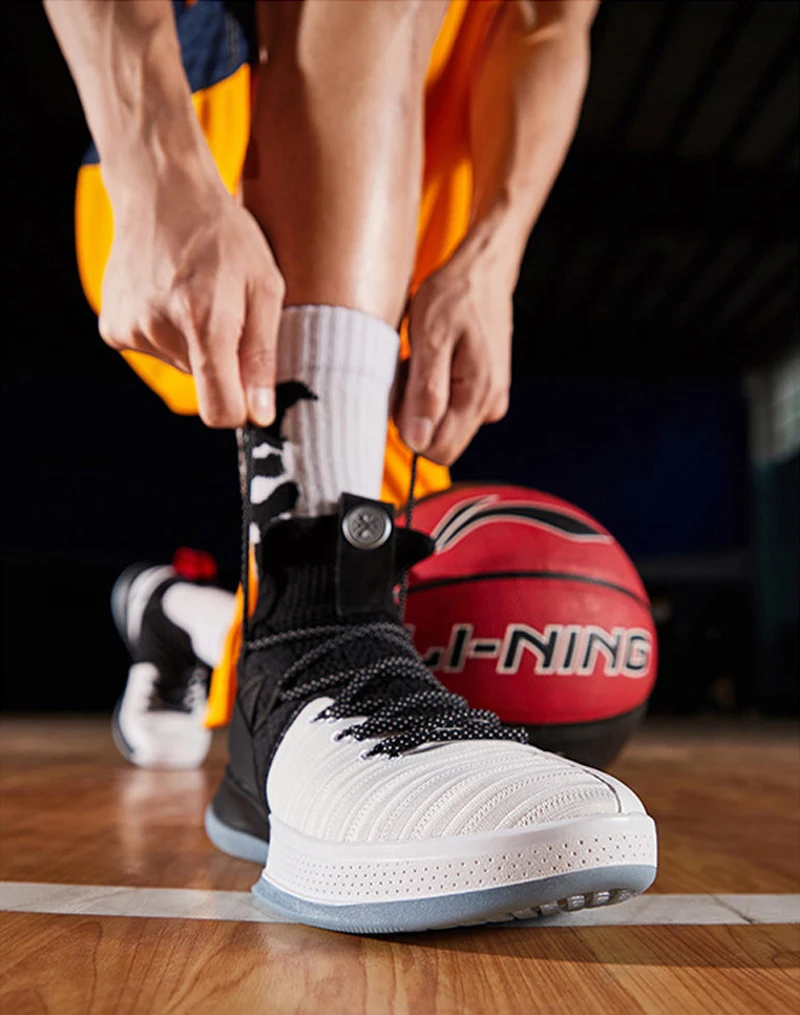 Li-Ning/Мужская Профессиональная баскетбольная обувь серии AIT VI Wade с подкладкой из монопряжи, спортивная обувь, кроссовки ABAP005 XYL226