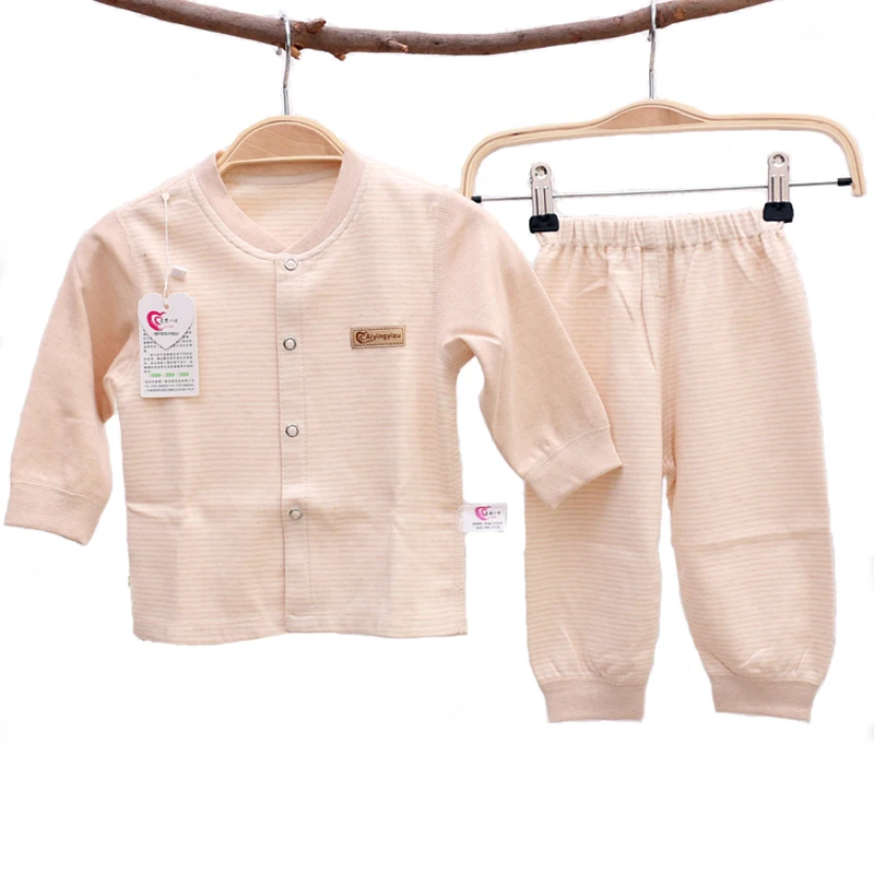 Image Infant Natural Organic Cotton Baby Clothes Set YJM207