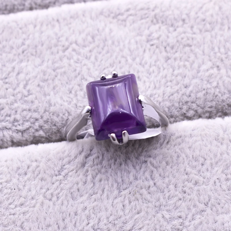 Mixed Styles Natural Purple Crystal Stone Rings 20 pcs/lot