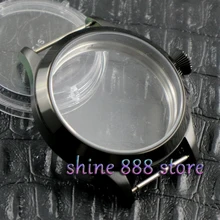 45 мм часы с pvd-покрытием крышка из сапфирового стекла подходит для ручной обмотки 6498 6497 съесть движение